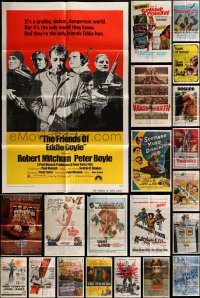 1a250 LOT OF 26 FOLDED ONE-SHEETS 1950s-1980s great images from a variety of different movies!