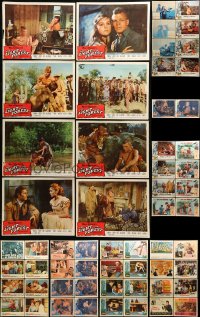 1a286 LOT OF 90 LOBBY CARDS 1940s-1960s complete & incomplete sets from a variety of movies!