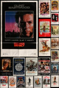 1a217 LOT OF 78 FOLDED ONE-SHEETS 1970s-1990s great images from a variety of different movies!