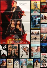 1a113 LOT OF 57 FOLDED VIDEO POSTERS 1980s-1990s great images from a variety of different movies!