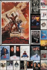 1a210 LOT OF 85 FOLDED ONE-SHEETS 1970s-1990s great images from a variety of different movies!