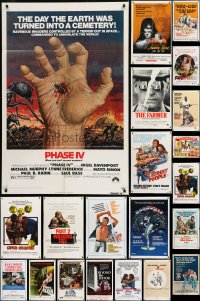 1a213 LOT OF 82 FOLDED ONE-SHEETS 1970s-1980s great images from a variety of different movies!