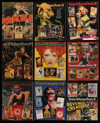 1a010 LOT OF 9 VINTAGE HOLLYWOOD POSTERS AUCTION CATALOGS 1990s-00s filled with color images!