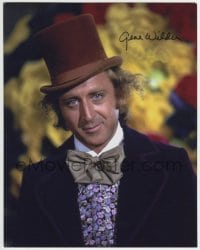 1b306 GENE WILDER signed color 11x14 REPRO still 1990s in Willy Wonka and the Chocolate Factory!