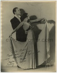 1b198 MADELEINE NORTHWAY/GEORGES DANILO signed deluxe 11x14 still 1935 portrait by Volpe!