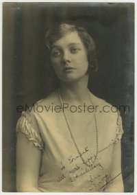 1b203 UNKNOWN ACTRESS signed deluxe English 8x11.25 still 1910s she has happy Heidelberg memories!