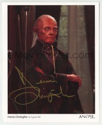 1b743 DENNIS CHRISTOPHER signed color deluxe 8x10 publicity still 2004 Cyvus Vail from TV's Angel!