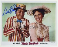 1b835 DICK VAN DYKE signed color 8x10 REPRO still 2000s scene with Julie Andrews from Mary Poppins!