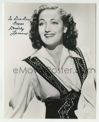 1b837 DOROTHY LAMOUR signed 7.5x9.5 REPRO still 1943 great smiling portrait in western outfit!