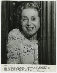 1b405 ELSA LANCHESTER signed 7.5x9.75 still 1971 c/u of the veteran actress appearing in Willard!