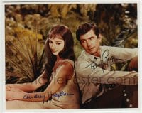 1b861 GREEN MANSIONS signed 8x10 REPRO still 1959 by BOTH Audrey Hepburn AND Anthony Perkins!