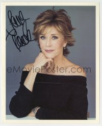 1b874 JANE FONDA signed color 8x10 REPRO still 2000s still looking great in her later years!