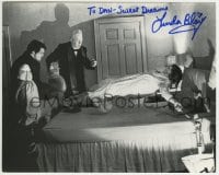 1b901 LINDA BLAIR signed 8x10 REPRO still 1990s The Exorcist star in her most famous scene!