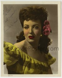1b506 LINDA DARNELL signed color 8x10 still 1946 sexy c/u from John Ford's My Darling Clementine!