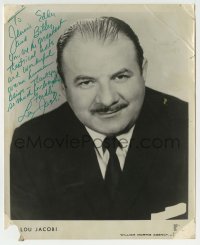 1b759 LOU JACOBI signed 8x10 publicity still 1972 when he was Al Lewis in The Sunshine Boys!
