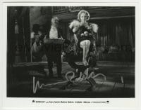1b918 MARLENE DIETRICH signed 8x10 REPRO still 1980s showing her sexy leg in a scene from Morocco!