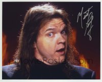 1b922 MEAT LOAF signed color 8x10 REPRO still 2000s great wide-eyed head & shoulders close up!