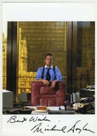 1b926 MICHAEL DOUGLAS signed color 8.25x11.75 REPRO still 2000s great portrait from Wall Street!