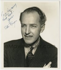 1b541 OTTO KRUGER signed 8x9.25 still 1940s head & shoulders portrait by A.L. Whitey Schafer!