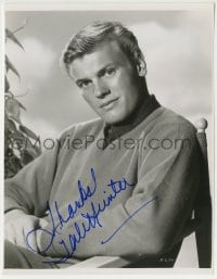 1b593 TAB HUNTER signed 7.75x10 still 1955 candid portrait when he was in Battle Cry by Bert Six!