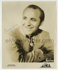 1b773 WAYNE KING signed 8x10 music publicity still 1940s MCA portrait of The Waltz King by Seymour!