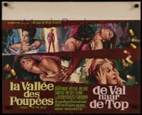 1b040 VALLEY OF THE DOLLS signed Belgian 1967 by Patty Duke, sexy different art by Ray Elseviers!