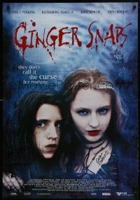 1b041 GINGER SNAPS signed Canadian 1sh 2000 by BOTH Emily Perkins AND Katharine Isabelle!