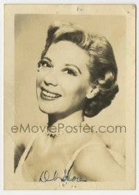 1b392 DINAH SHORE signed deluxe 3.5x5 still 1940s great portrait of the pretty singer/actress!