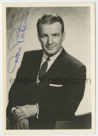 1b395 DON PORTER signed deluxe 5x7 still 1940s great waist-high portrait in suit & tie!
