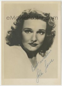 1b510 LOLA LANE signed deluxe 5x7 still 1930s head & shoulders portrait of the pretty actress!