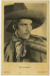 1b659 DON ALVARADO signed 6486/1 German Ross postcard 1931 great close portrait wearing sombrero!