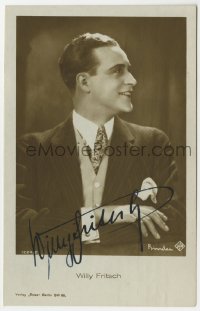1b662 WILLY FRITSCH signed 1224/2 German Ross postcard 1927 smiling portrait of the German star!