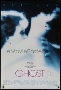 1b023 GHOST signed DS 1sh 1990 by writer Bruce Joel Rubin, great image of Swayze & Demi Moore!