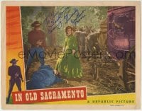 1b142 IN OLD SACRAMENTO signed LC 1946 by Constance Moore, who's w/masked bandit Bill Elliott!