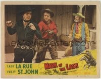 1b148 MARK OF THE LASH signed LC #3 1948 by 'Lash' La Rue, who's with Al Fuzzy St. John & bad guy!