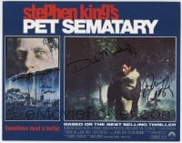 1b158 PET SEMATARY signed LC 1989 by Miko Hughes, Dale Midkiff, Brad Greenquist AND Denise Crosby!