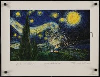 1b062 TOM WILSON signed #1147/1500 18x23 art print 1992 art of Ziggy on Van Gogh's Starry Night!