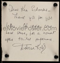 1b252 DEBORAH KERR signed letter 1970s she invited a fan to visit backstage after a performance!