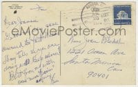1b263 JAMES CAGNEY signed letter AND postcard 1969 & 1974 both to longtime friend Joan Blondell!