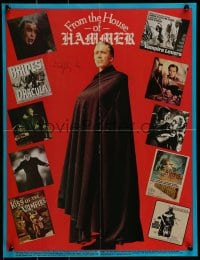 1b627 CHRISTOPHER LEE signed 8x11 magazine centerfold 1980 cool Fangoria House of Hammer poster!