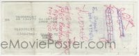 1b678 LIONEL HAMPTON signed 3x7 canceled check 1998 paid $1,000 by International Jazz Hall of Fame!