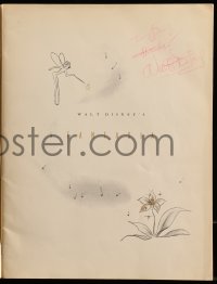 1b210 FANTASIA signed roadshow souvenir program book 1940 by Walt Disney on the title page!