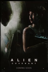 1c062 ALIEN COVENANT style E int'l teaser DS 1sh 2017 Ridley Scott, Waterston and the creature!