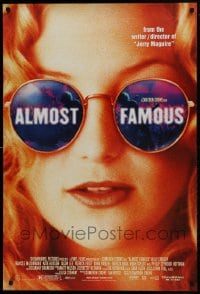 1c064 ALMOST FAMOUS DS 1sh 2000 Crowe directed, close-up image of super-sexy Kate Hudson!