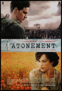 1c090 ATONEMENT DS 1sh 2007 directed by Joe Wright, Saoirse Ronan, Kiera Knightley!
