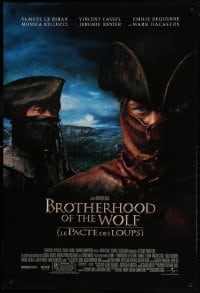 1c160 BROTHERHOOD OF THE WOLF DS 1sh 2001 Christophe Gans' Le Pacte des Loups, Bellucci!