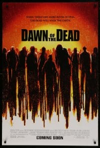 1c238 DAWN OF THE DEAD advance DS 1sh 2004 Sarah Polley, Ving Rhames, Jake Weber, remake!