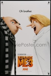 1c249 DESPICABLE ME 3 advance DS 1sh 2017 CGI animation, Steve Carell, oh brother, June style!