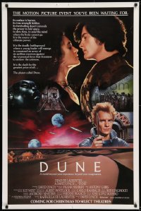 1c279 DUNE advance 1sh 1984 David Lynch classic, top cast images over the desert planet Arrakis!