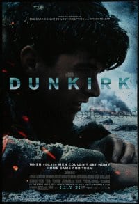 1c280 DUNKIRK advance DS 1sh 2017 Christopher Nolan, Tom Hardy, Murphy, different close-up!